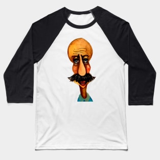 Mustache man Baseball T-Shirt